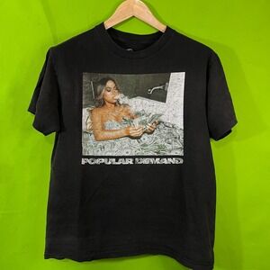 Medium Popular Demand Black Girl Money Bath Graphic T-Shirt Short Sleeve